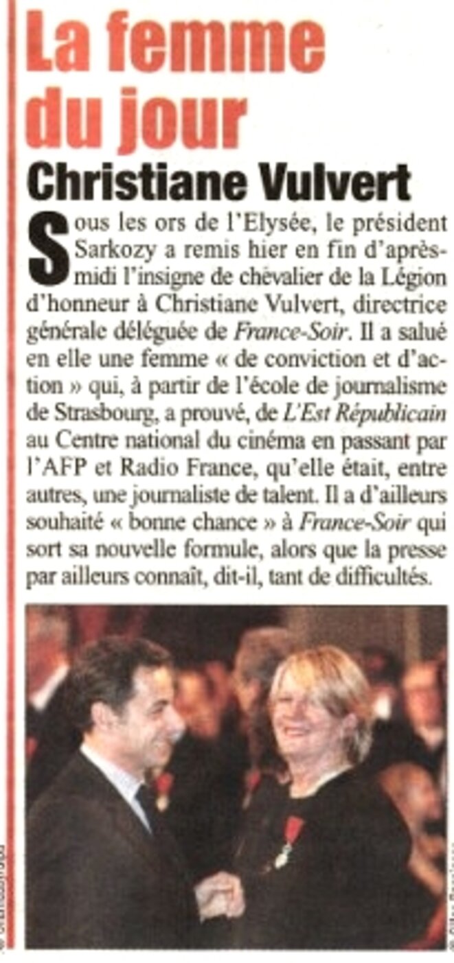 France-Soir, 18 mars 2010. France-Soir, 18 mars 2010.